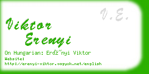 viktor erenyi business card